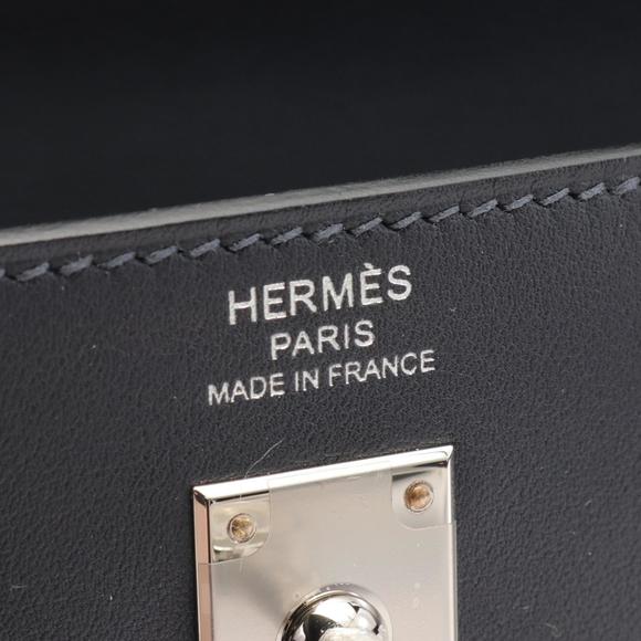 Hermes Hermes Kelly Move Shoulder Bag Grey Leather Crossbody Bag BAS731WY - Picture 4 of 5